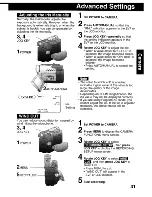 Предварительный просмотр 31 страницы Panasonic Palmcorder MultiCam PV-DV203 Operating Instructions Manual