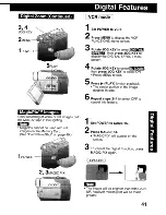 Предварительный просмотр 41 страницы Panasonic Palmcorder MultiCam PV-DV203 Operating Instructions Manual