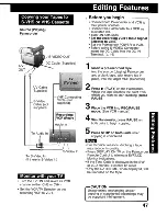 Предварительный просмотр 47 страницы Panasonic Palmcorder MultiCam PV-DV203 Operating Instructions Manual