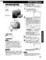 Предварительный просмотр 51 страницы Panasonic Palmcorder MultiCam PV-DV203 Operating Instructions Manual