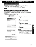 Предварительный просмотр 61 страницы Panasonic Palmcorder MultiCam PV-DV203 Operating Instructions Manual