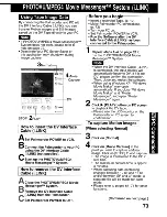 Предварительный просмотр 73 страницы Panasonic Palmcorder MultiCam PV-DV203 Operating Instructions Manual