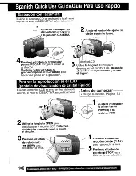 Предварительный просмотр 106 страницы Panasonic Palmcorder MultiCam PV-DV203 Operating Instructions Manual