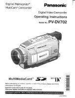 Panasonic Palmcorder MultiCam PV-DV702 Operating Instructions Manual предпросмотр