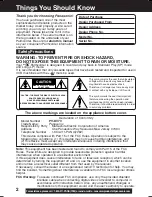 Предварительный просмотр 2 страницы Panasonic Palmcorder Multicam PV-DV73 Operating Instructions Manual