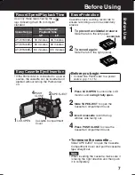 Предварительный просмотр 7 страницы Panasonic Palmcorder Multicam PV-DV73 Operating Instructions Manual