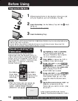 Предварительный просмотр 10 страницы Panasonic Palmcorder Multicam PV-DV73 Operating Instructions Manual