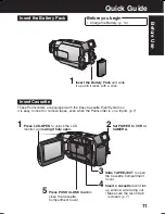 Предварительный просмотр 11 страницы Panasonic Palmcorder Multicam PV-DV73 Operating Instructions Manual