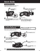 Предварительный просмотр 12 страницы Panasonic Palmcorder Multicam PV-DV73 Operating Instructions Manual