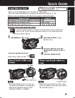 Предварительный просмотр 13 страницы Panasonic Palmcorder Multicam PV-DV73 Operating Instructions Manual