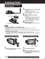 Предварительный просмотр 14 страницы Panasonic Palmcorder Multicam PV-DV73 Operating Instructions Manual