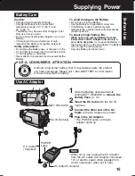 Предварительный просмотр 15 страницы Panasonic Palmcorder Multicam PV-DV73 Operating Instructions Manual