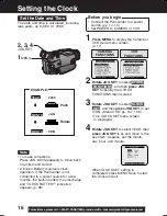 Предварительный просмотр 16 страницы Panasonic Palmcorder Multicam PV-DV73 Operating Instructions Manual