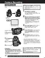 Предварительный просмотр 18 страницы Panasonic Palmcorder Multicam PV-DV73 Operating Instructions Manual