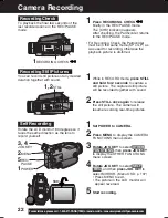 Предварительный просмотр 22 страницы Panasonic Palmcorder Multicam PV-DV73 Operating Instructions Manual