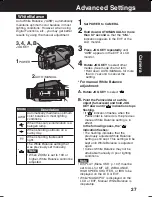 Предварительный просмотр 27 страницы Panasonic Palmcorder Multicam PV-DV73 Operating Instructions Manual