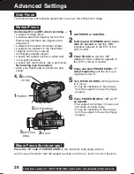 Предварительный просмотр 28 страницы Panasonic Palmcorder Multicam PV-DV73 Operating Instructions Manual