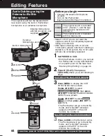 Предварительный просмотр 44 страницы Panasonic Palmcorder Multicam PV-DV73 Operating Instructions Manual