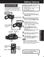 Предварительный просмотр 47 страницы Panasonic Palmcorder Multicam PV-DV73 Operating Instructions Manual