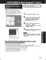 Предварительный просмотр 61 страницы Panasonic Palmcorder Multicam PV-DV73 Operating Instructions Manual