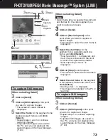 Предварительный просмотр 73 страницы Panasonic Palmcorder Multicam PV-DV73 Operating Instructions Manual