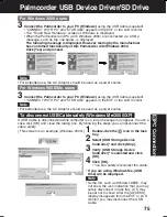 Предварительный просмотр 75 страницы Panasonic Palmcorder Multicam PV-DV73 Operating Instructions Manual