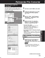 Предварительный просмотр 77 страницы Panasonic Palmcorder Multicam PV-DV73 Operating Instructions Manual