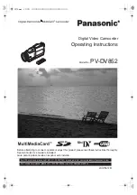 Предварительный просмотр 1 страницы Panasonic Palmcorder MultiCam PV-DV852 Operating Instructions Manual