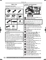 Предварительный просмотр 12 страницы Panasonic Palmcorder MultiCam PV-GS12 Operating Instructions Manual