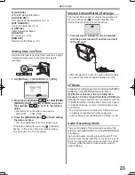 Предварительный просмотр 23 страницы Panasonic Palmcorder MultiCam PV-GS12 Operating Instructions Manual