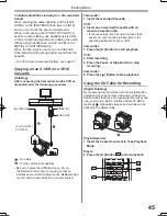 Предварительный просмотр 45 страницы Panasonic Palmcorder MultiCam PV-GS12 Operating Instructions Manual