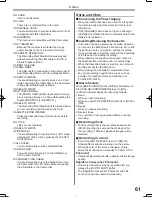 Предварительный просмотр 61 страницы Panasonic Palmcorder MultiCam PV-GS12 Operating Instructions Manual