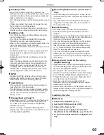 Предварительный просмотр 65 страницы Panasonic Palmcorder MultiCam PV-GS12 Operating Instructions Manual