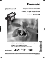 Panasonic Palmcorder MultiCam PV-GS2 Operating Instructions Manual предпросмотр