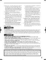 Предварительный просмотр 5 страницы Panasonic Palmcorder MultiCam PV-GS2 Operating Instructions Manual