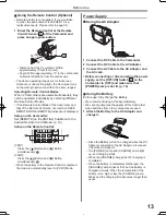 Предварительный просмотр 13 страницы Panasonic Palmcorder MultiCam PV-GS2 Operating Instructions Manual