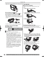 Предварительный просмотр 14 страницы Panasonic Palmcorder MultiCam PV-GS2 Operating Instructions Manual