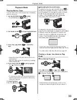 Предварительный просмотр 33 страницы Panasonic Palmcorder MultiCam PV-GS2 Operating Instructions Manual