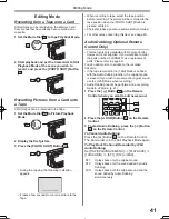 Предварительный просмотр 41 страницы Panasonic Palmcorder MultiCam PV-GS2 Operating Instructions Manual