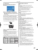 Предварительный просмотр 47 страницы Panasonic Palmcorder MultiCam PV-GS2 Operating Instructions Manual