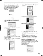 Предварительный просмотр 49 страницы Panasonic Palmcorder MultiCam PV-GS2 Operating Instructions Manual