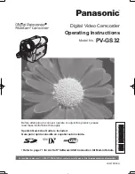 Preview for 1 page of Panasonic Palmcorder MultiCam PV-GS32 Operating Instructions Manual