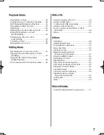 Preview for 7 page of Panasonic Palmcorder MultiCam PV-GS32 Operating Instructions Manual