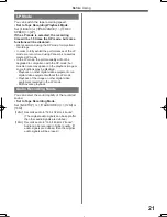 Preview for 21 page of Panasonic Palmcorder MultiCam PV-GS32 Operating Instructions Manual