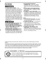 Предварительный просмотр 5 страницы Panasonic Palmcorder Multicam PV-GS33 Operating Instructions Manual