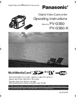 Предварительный просмотр 1 страницы Panasonic Palmcorder MultiCam PV-GS50-K Operating Instructions Manual