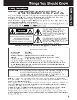 Preview for 3 page of Panasonic Palmcorder MultiCam PV-L453 Operating Instructions Manual