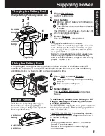 Preview for 9 page of Panasonic Palmcorder MultiCam PV-L453 Operating Instructions Manual