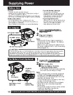 Preview for 10 page of Panasonic Palmcorder MultiCam PV-L453 Operating Instructions Manual