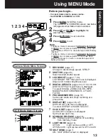 Preview for 13 page of Panasonic Palmcorder MultiCam PV-L453 Operating Instructions Manual